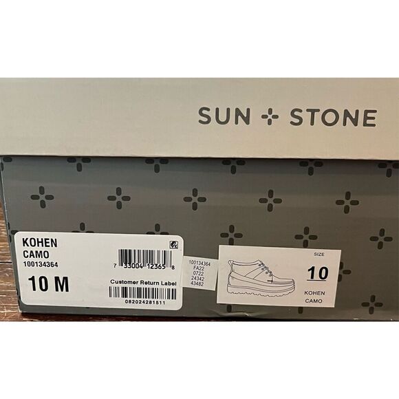 Sun + Stone Men's Kohen Printed Lace-Up Boots - Picture 7 of 7